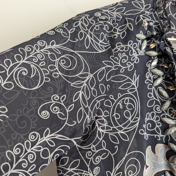 Hale Bob silk embellished tunic - Picture 5 of 8